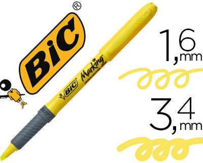 surligneur-bic-grip-caoutchouc-pointe-biseaut-e-coloris-jaune