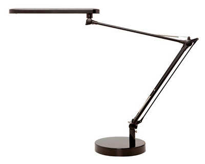 lampe-unilux-mamboled-led-diff-useur-rapartition-lumiere-double-bras-articula-t-te-orientable-coloris-noir