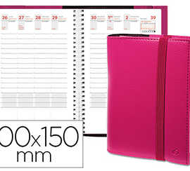 agenda-quo-vadis-time-life-100x150mm-1-semaine-2-pages-coloris-rose