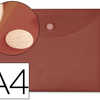 POCHETTE ENVELOPPE LIDERPAPEL POLYPROPYLENE 180 MICRONS A4 297X210MM FERMETURE VELCRO COLORIS BORDEAUX POCHETTE ENVELOPPE LIDERPAPEL POLYPROPYLENE 180 MICRONS A4 297X210MM FERMETURE VELCRO COLORIS BORDEAUX