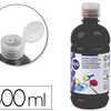 GOUACHE SCOLAIRE LIDERPAPEL LIQUIDE LAVABLE FERMETURE SÉCURITÉ BRILLANTE COLORIS NOIR FLACON 500ML GOUACHE SCOLAIRE LIDERPAPEL LIQUIDE LAVABLE FERMETURE SÉCURITÉ BRILLANTE COLORIS NOIR FLACON 500ML