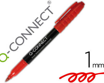 marqueur-q-connect-cd-dvd-pointe-ronde-criture-large-1mm-encre-ind-lebile-s-chage-rapide-base-alcool-couleur-rouge