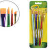 PINCEAU CRAYOLA POILS SOLIDES DURABLES FORMES ASSORTIES GAMME CLASSIQUE BLISTER 5 PINCEAUX