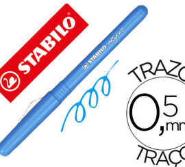 stylo-feutre-stabilo-newstylist-188-pointe-ronde-fa-onn-e-m-tal-couleur-bleu-turquoise