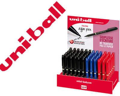 pr-sentoir-de-100-feutres-uniball-sign-pen-coloris-assortis