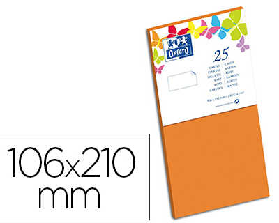 carte-oxford-v-lin-106x210mm-240g-coloris-orange-tui-25-unit-s