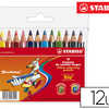 CRAYON COULEUR STABILO TRIO CO URT BOIS TRIANGULAIRE 85MM MINE LARGE SOUPLE 4MM COLORIAGE RAPIDE POCHETTE 12U CRAYON COULEUR STABILO TRIO CO URT BOIS TRIANGULAIRE 85MM MINE LARGE SOUPLE 4MM COLORIAGE RAPIDE POCHETTE 12U