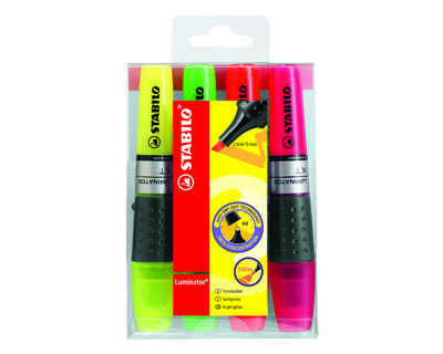 surligneur-stabilo-luminator-t-raca-2-5mm-encre-liquide-niveau-visible-base-ergonomique-pochette-4-unitas