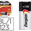 PILE ENERGIZER LITHIUM PHOTO I .C.E. CR17345 TAILLE 123 BLISTER 1 UNITA