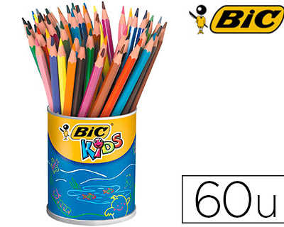 crayon-couleur-bic-kids-eco-evolution-couleurs-assorties-pot-60-unit-s