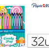 STYLO-FEUTRE PAPER MATE FLAIR ORIGINAL POINTE MOYENNE 1MM LONGUE DURAE DE VIE POCHETTE 32 COLORIS ASSORTIS CANDY POP STYLO-FEUTRE PAPER MATE FLAIR ORIGINAL POINTE MOYENNE 1MM LONGUE DURAE DE VIE POCHETTE 32 COLORIS ASSORTIS CANDY POP