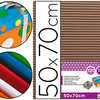CARTON ONDULÉ LIDERPAPEL 50X70CM 320G/M2 UNICOLORE MARRON CARTON ONDULÉ LIDERPAPEL 50X70CM 320G/M2 UNICOLORE MARRON