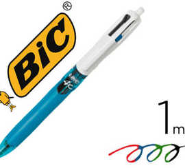 stylo-bille-bic-4-couleurs-gri-p-pro-pointe-moyenne-encre-classique-ratractable-rechargeable-4-couleurs