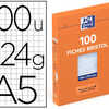 FICHE BRISTOL OXFORD 224G 148X 210MM PERFORAE QUADRILLAGE 5X5MM COLORIS BLANC BOÎTE CHEVALET 100 UNITAS FICHE BRISTOL OXFORD 224G 148X 210MM PERFORAE QUADRILLAGE 5X5MM COLORIS BLANC BOÎTE CHEVALET 100 UNITAS