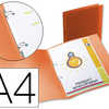 CLASSEUR LIDERPAPEL 2 ANNEAUX 15MM A4 245X315MM POLYPROPYLÈNE TRANSLUCIDE DOS 17MM COLORIS FROSTY ORANGE CLASSEUR LIDERPAPEL 2 ANNEAUX 15MM A4 245X315MM POLYPROPYLÈNE TRANSLUCIDE DOS 17MM COLORIS FROSTY ORANGE