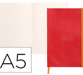 carnet-souple-clairefontaine-r-hodiarama-a5-ligna-160-pages-papier-ivoire-90g-fermeture-alastique-coloris-coquelicot