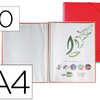 PROTÈGE-DOCUMENTS LIDERPAPEL POLYPROPYLÈNE COUVERTURE RIGIDE SPIRALE 10 POCHETTES FIXES A4 210X297MM COLORIS ROUGE PROTÈGE-DOCUMENTS LIDERPAPEL POLYPROPYLÈNE COUVERTURE RIGIDE SPIRALE 10 POCHETTES FIXES A4 210X297MM COLORIS ROUGE