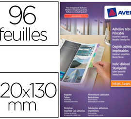 marque-pages-avery-96-onglets-320x130mm-adhasif-repositionnable-impression-laser-jet-encre