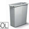 CONTENEUR RUBBERMAID POLYPROPY LENE POIGNAES INTAGRAES L555X285XH615MM COLLECTEUR DURABIN 60L COLORIS GRIS