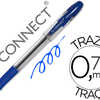 STYLO-BILLE Q-CONNECT TRANSPAR ENT TRAIT 0.4MM POINTE MOYENNE 0.7MM ENCRE DOUCE GRIP CAOUTCHOUC COLORIS BLEU STYLO-BILLE Q-CONNECT TRANSPAR ENT TRAIT 0.4MM POINTE MOYENNE 0.7MM ENCRE DOUCE GRIP CAOUTCHOUC COLORIS BLEU
