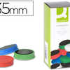 AIMANT Q-CONNECT DIAMETRE 35MM AFFICHAGE SIGNALISATION TOUTES SURFACES MATALLIQUES COLORIS ASSORTIS BOÎTE 10 UNITAS AIMANT Q-CONNECT DIAMETRE 35MM AFFICHAGE SIGNALISATION TOUTES SURFACES MATALLIQUES COLORIS ASSORTIS BOÎTE 10 UNITAS