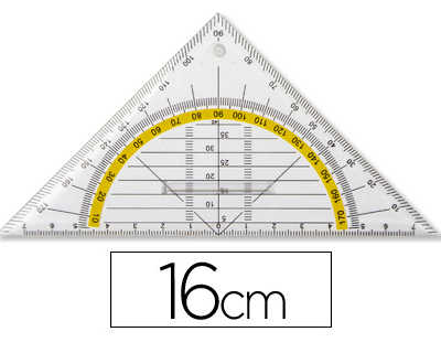 ÉQUERRE GÉOMÉTRIE LIDERPAPEL G RADUÉE LONGUEUR CÔTÉ MAJEUR 50CM