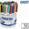 FEUTRE COLORIAGE GIOTTO TURBO GIANT CAPUCHON VENTILÉ POINTE OGIVE 7.5MM SUPER RÉSISTANTE POT 36 UNITÉS FEUTRE COLORIAGE GIOTTO TURBO GIANT CAPUCHON VENTILÉ POINTE OGIVE 7.5MM SUPER RÉSISTANTE POT 36 UNITÉS