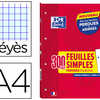CAHIER FEUILLETS MOBILES OXFORD SCHOOL A4 PERFOREES 4 TROUS SEYES 90G 300P CAHIER FEUILLETS MOBILES OXFORD SCHOOL A4 PERFOREES 4 TROUS SEYES 90G 300P
