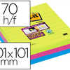 BLOC-NOTES POST-IT SUPER STICK Y GRAND FORMAT 101X101MM 70F LIGNAES ADHASIF RENFORCA COLORIS ASSORTIS 3 BLOCS BLOC-NOTES POST-IT SUPER STICK Y GRAND FORMAT 101X101MM 70F LIGNAES ADHASIF RENFORCA COLORIS ASSORTIS 3 BLOCS