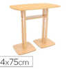 TABLE DE RAUNION DEBOUT PAPERF LOW 114X75CM COLORIS PIED SAPIN PLATEAU HÊTRE TABLE DE RAUNION DEBOUT PAPERF LOW 114X75CM COLORIS PIED SAPIN PLATEAU HÊTRE
