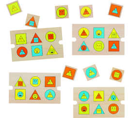 puzzle-andreutoys-en-bois-formes-g-om-triques-4-mod-les-6-pi-ces-23x19x5cm
