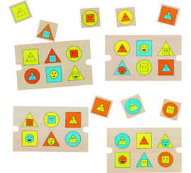 puzzle-andreutoys-en-bois-formes-g-om-triques-4-mod-les-6-pi-ces-23x19x5cm