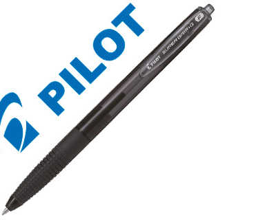 stylo-bille-pilot-super-grip-g-r-tractable-pointe-fine-coloris-noir