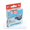 CASSETTE COMPATIBLE Dymo 45015 ROUGE SUR BLANC 12 MM / 7 M