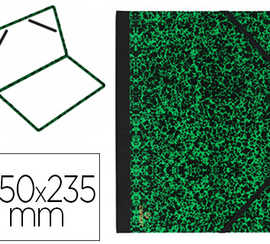 carton-adessin-canson-papier-marbra-vert-90g-dos-koveril-noir-fermeture-alastique-250x325mm