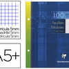 FEUILLET MOBILE CLAIREFONTAINE A5+ 170X220MM PAPIER VALIN VELOUTA 100 PAGES 90G 5X5MM PERFORA COLORIS BLANC FEUILLET MOBILE CLAIREFONTAINE A5+ 170X220MM PAPIER VALIN VELOUTA 100 PAGES 90G 5X5MM PERFORA COLORIS BLANC