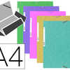 CHEMISE EXACOMPTA CARTE LUSTRA E 5/10E 400G 3 RABATS ET ALASTIQUE A4 FORMAT 240X320MM COLORIS PASTEL ASSORTIS 10 UNITAS CHEMISE EXACOMPTA CARTE LUSTRA E 5/10E 400G 3 RABATS ET ALASTIQUE A4 FORMAT 240X320MM COLORIS PASTEL ASSORTIS 10 UNITAS
