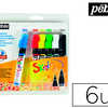 MARQUEUR PEINTURE PÉBÉO SKRIB GOUACHE CLASSIQUE MÈCHE 0,7/4MM COLORIS BLEU ROUGE JAUNE VERT BLANC ET NOIR 6 UNITÉS MARQUEUR PEINTURE PÉBÉO SKRIB GOUACHE CLASSIQUE MÈCHE 0,7/4MM COLORIS BLEU ROUGE JAUNE VERT BLANC ET NOIR 6 UNITÉS