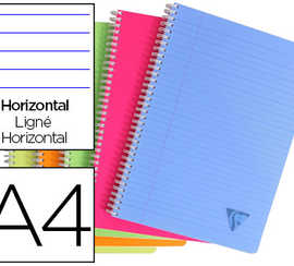 cahier-clairefontaine-linicolo-r-reliure-intagrale-assortiment-fresh-a4-21x29-7cm-180-pages-90g-ligna-marge