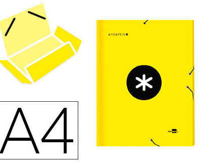 chemise-liderpapel-antartik-carton-rembord-a4-3-rabats-lastique-coloris-jaune