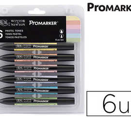 marqueur-professionnel-w-n-promarker-double-pointe-tons-pastels-bouton-d-or-p-che-rose-lavande-bleu-ciel-vert-6-unit-s