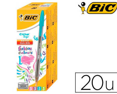 stylo-bille-bic-cristal-fashio-n-acriture-large-1mm-encre-classique-bille-indaformable-coloris-fun-4-unitas