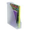 PORTE-REVUES LEITZ PLUS POLYST YRENE A4 24X32CM 2 POSITIONS VERTICALE OU HORIZONTALE 278X78X300MM COLORIS TRANSPARENT PORTE-REVUES LEITZ PLUS POLYST YRENE A4 24X32CM 2 POSITIONS VERTICALE OU HORIZONTALE 278X78X300MM COLORIS TRANSPARENT