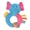 HOCHET ANNEAU FIESTA CRAFTS ÉLÉPHANT AVEC ANNEAUX DE DENTITION PETITS ANNEAUX DOUX 15X15CM HOCHET ANNEAU FIESTA CRAFTS ÉLÉPHANT AVEC ANNEAUX DE DENTITION PETITS ANNEAUX DOUX 15X15CM