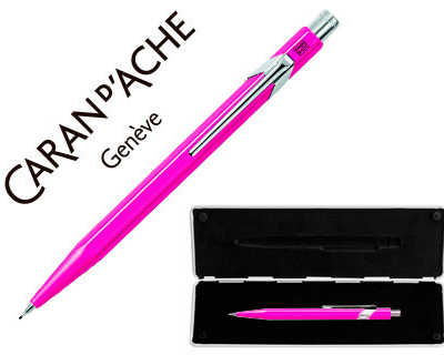 porte-mine-caran-d-ache-844-classic-line-aluminium-mine-0-7mm-bouton-poussoir-r-servoir-mines-gomme-corps-fuchsia-tui