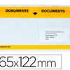 ENVELOPPE PORTE-DOCUMENTS Q-CO NNECT AUTO-ADHÉSIVE 165X122MM TEXTE ANGLAIS ALLEMAND IMPRESSION NOIR/JAUNE BOÎTE 100U