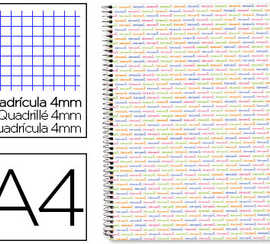 cahier-spirale-liderpapel-mult-ilider-a4-micro-perfor-couverture-rembord-140f-80g-quadrillage-5mm-5bandes-4-trous-blan