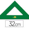 ÉQUERRE LIDERPAPEL 45 DEGRÉS DIMENSION HYPOTHÉNUSE 32CM SANS GRADUATION GRANDE QUALITÉ ACRYLIQUE COLORIS VERT ÉQUERRE LIDERPAPEL 45 DEGRÉS DIMENSION HYPOTHÉNUSE 32CM SANS GRADUATION GRANDE QUALITÉ ACRYLIQUE COLORIS VERT