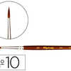 PINCEAU RAPHAOL PETIT GRIS PUR N°10 MANCHE COURT LAQUA MARRON VIROLE ALUMINIUM ANODISA PINCEAU RAPHAOL PETIT GRIS PUR N°10 MANCHE COURT LAQUA MARRON VIROLE ALUMINIUM ANODISA