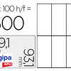 ATIQUETTE ADHASIVE APLI AGIPA MULTI-USAGE 99.1X93.1MM TOUTE IMPRIMANTE COINS ARRONDIS BOÎTE 600 UNITAS